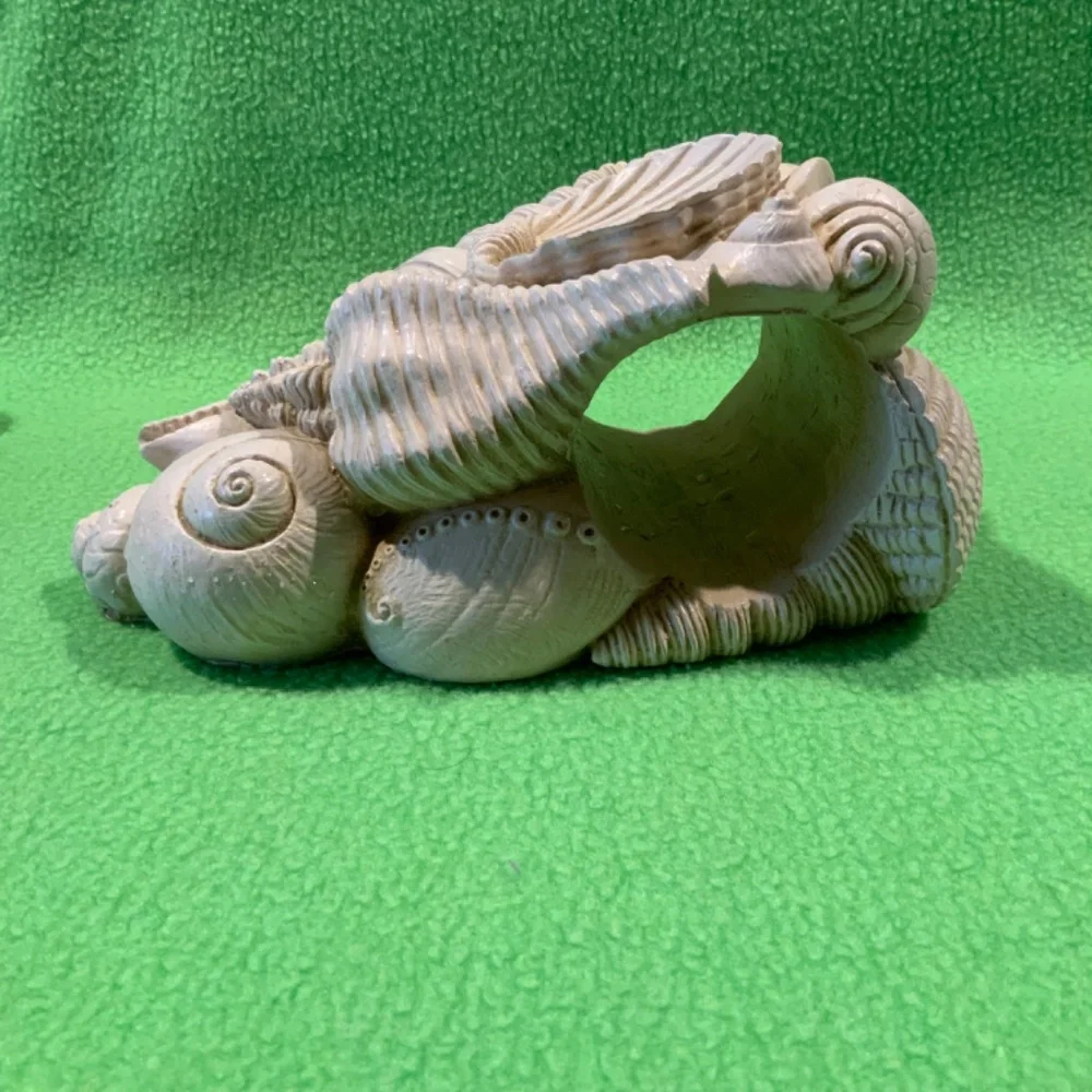 Wall Drapery Resin Brackets Beach Seashells (4)